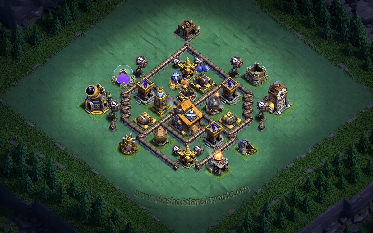 War-Optimized BH9 Coc Layout | kings-base
