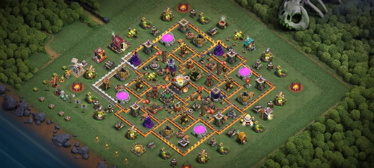 Best TH11 War Coc Layout | Anti Air / Electro Dragon my worrior plan