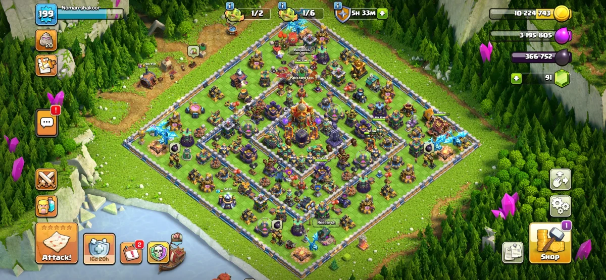 New TH16 Farming Anti 2 star COC base | Naqash layout