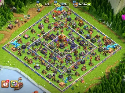 Layout New TH16 Farming Anti 2 star COC base | Naqash layout