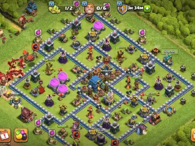 Layout TH12 War Base Anti 3 Star Diamond for Clash of Clans