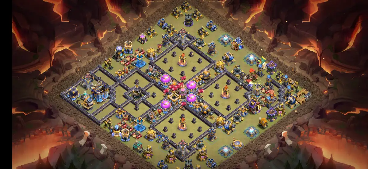 TH18 War Base Anti 2 Star Ring Layout for Legend League