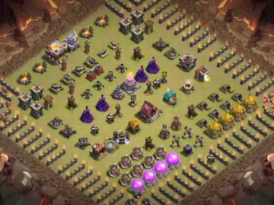Layout TH11 Troll Funny Base Layout for Clash of Clans Copy Link