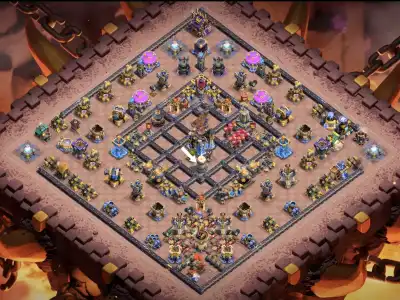 Layout TH18 War Base for Clash of Clans Anti 3 Star Copy Link