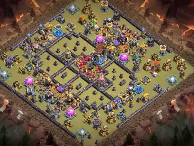 Layout TH18 War Base Anti 2 Star for Legend League and CWL