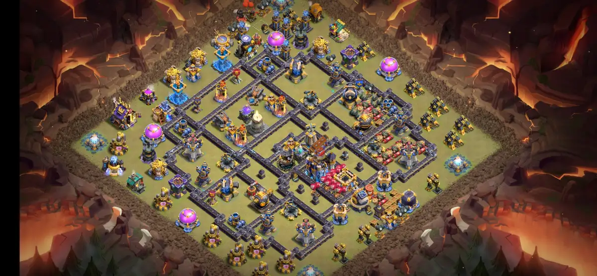 TH18 War Base Anti 2 Star Layout for Clash of Clans