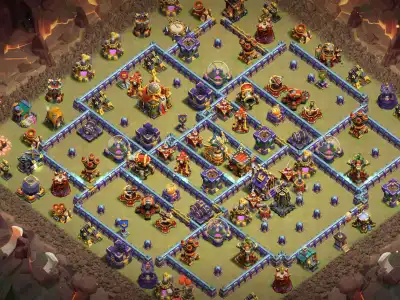 Layout TH16 War Base Link for Clash of Clans Anti 2 Star