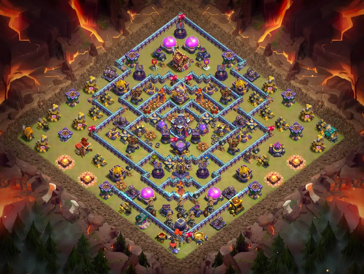 TH15 War Base Anti 3 Star Layout for Clash of Clans
