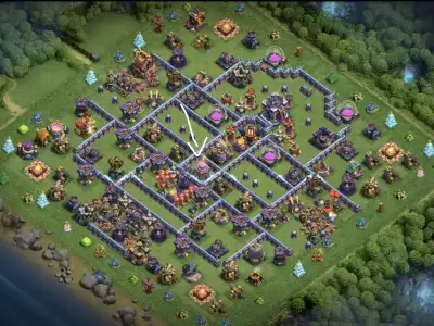 Layout TH15 War Base Anti 3 Star for Clash of Clans