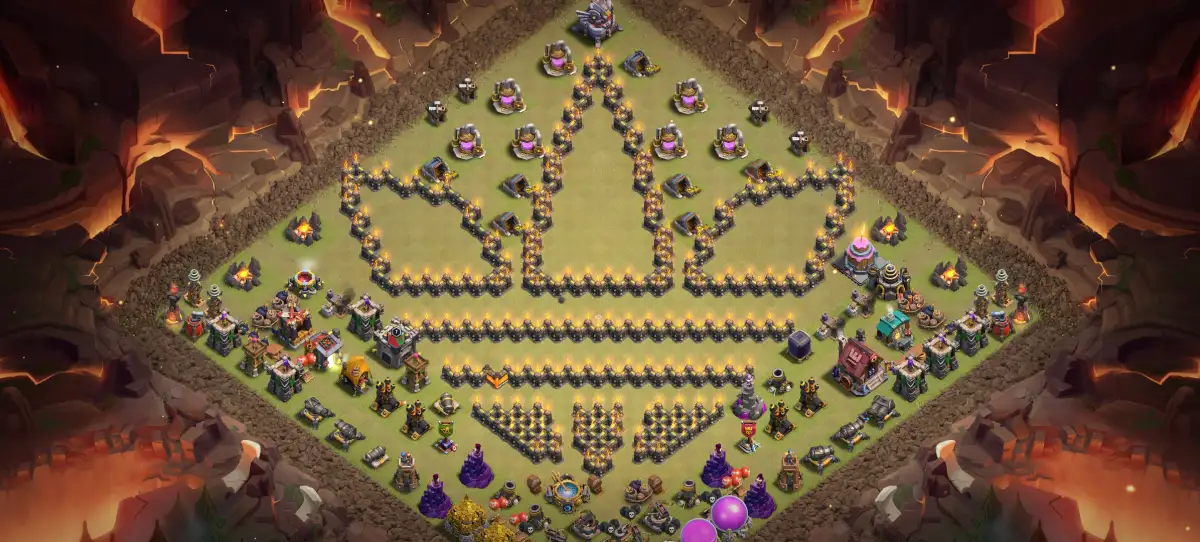 TH11 Troll Base Layout with Crown Art Copy Link