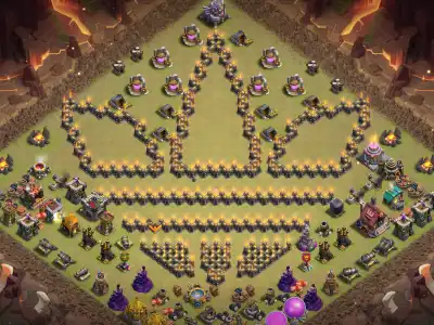 Layout TH11 Troll Base Layout with Crown Art Copy Link
