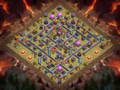 Layout TH15 War Base Anti 3 Star with Tough Core and Copy Link