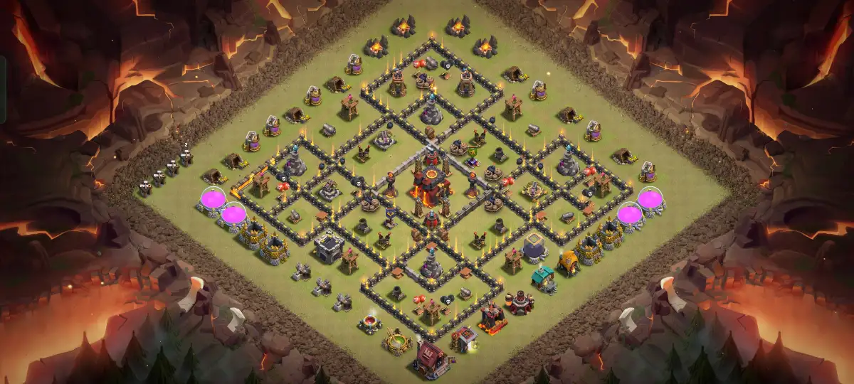 TH10 War Base Anti 3 Star | Anti Air Legend League Layout