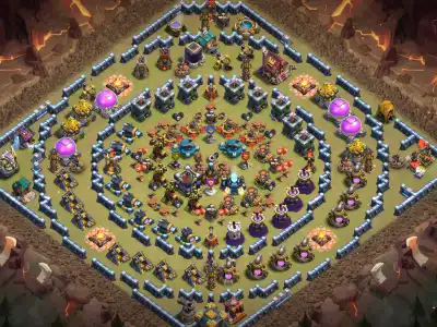 Layout TH14 Farming Base for Clash of Clans with Copy Link