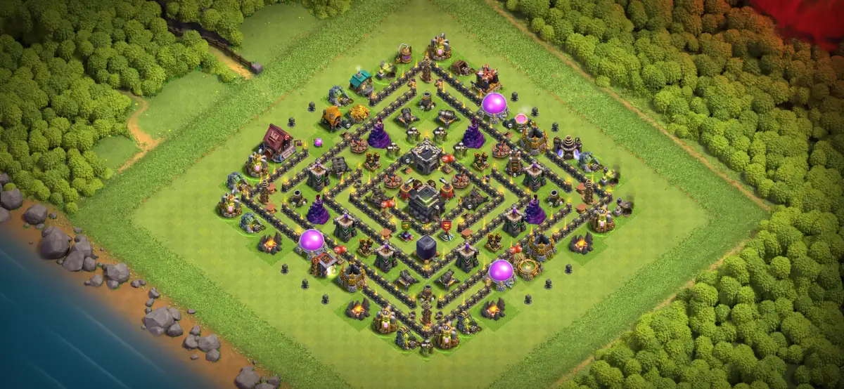 TH9 Anti 3 Stars Base with Layered Central Core