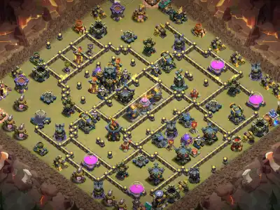Layout TH17 War Base for Clash of Clans Anti 2 Star Layout