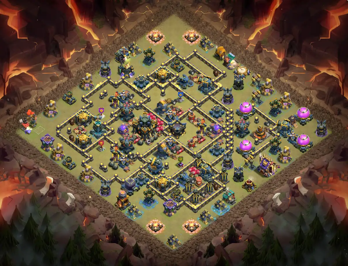 TH17 War Base Anti 3 Star Layout for Clash of Clans