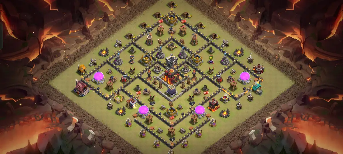 TH10 War Base Anti 2 Star and Anti 3 Star Copy Link