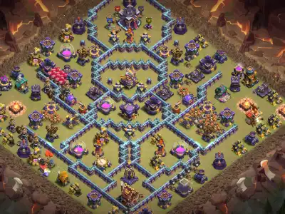 Layout TH15 War Base Anti 2 Star for Clash of Clans Legend League