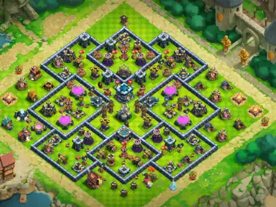 Layout TH13 Anti Electro Dragon Hybrid Base with Split Core