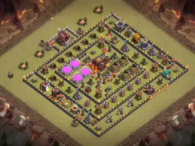 Layout TH10 Hybrid Farming Base Anti 3 Star | Copy Layout
