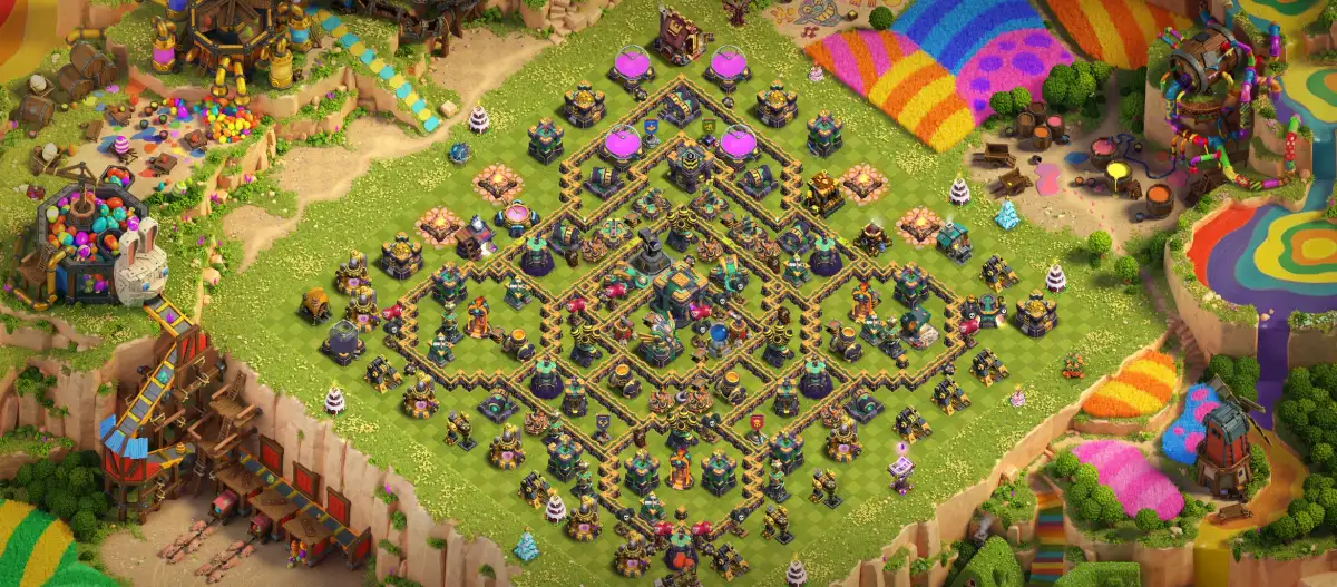 TH14 Anti Electro Dragon War Base Layout with Copy Link