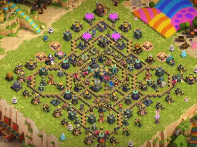 Layout TH14 Anti Electro Dragon War Base Layout with Copy Link