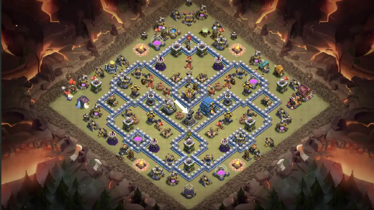 TH12 War Badr Anti 3 Star Base for Clash of Clans