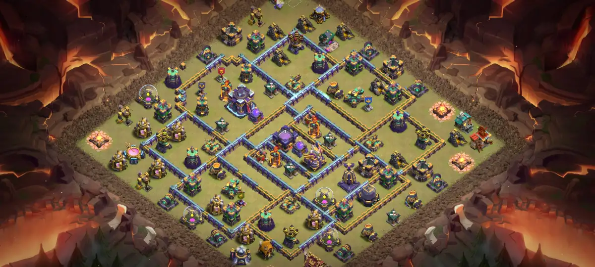 TH15 War Base Built to Break Electro Dragon Chains