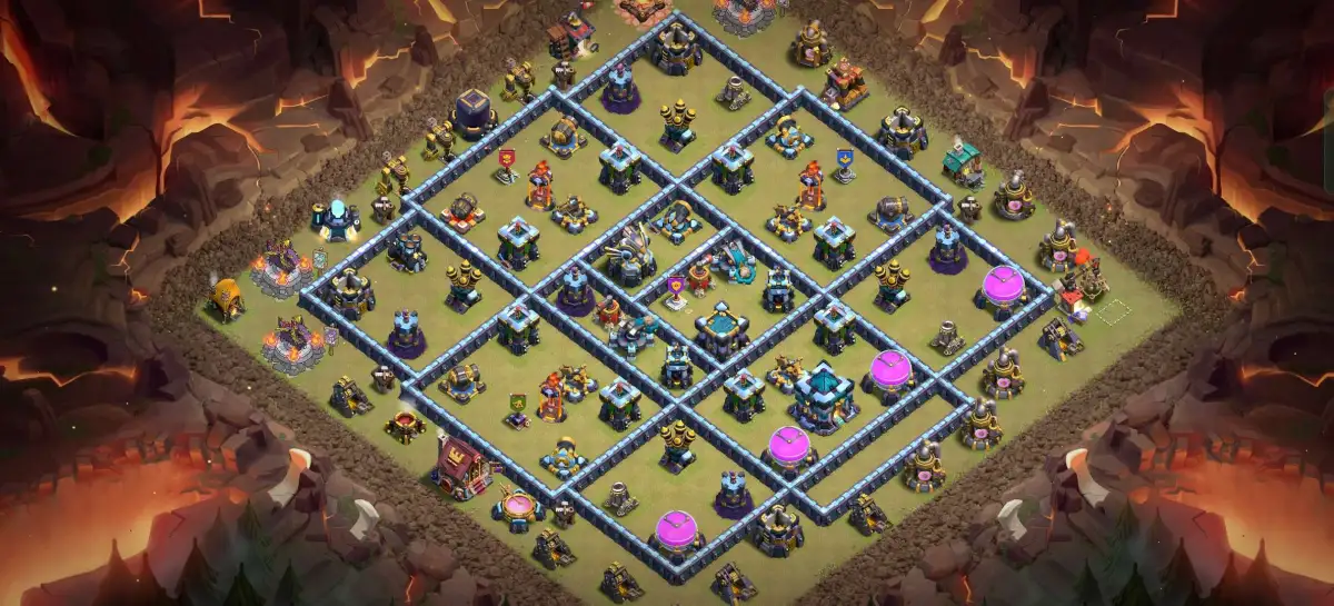 TH13 War Base for CoC Copy Link - Clash of Clans