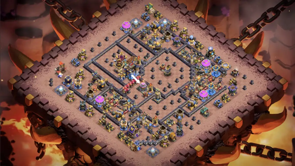TH18 War Base Anti 3 Star for Clash of Clans War Badr
