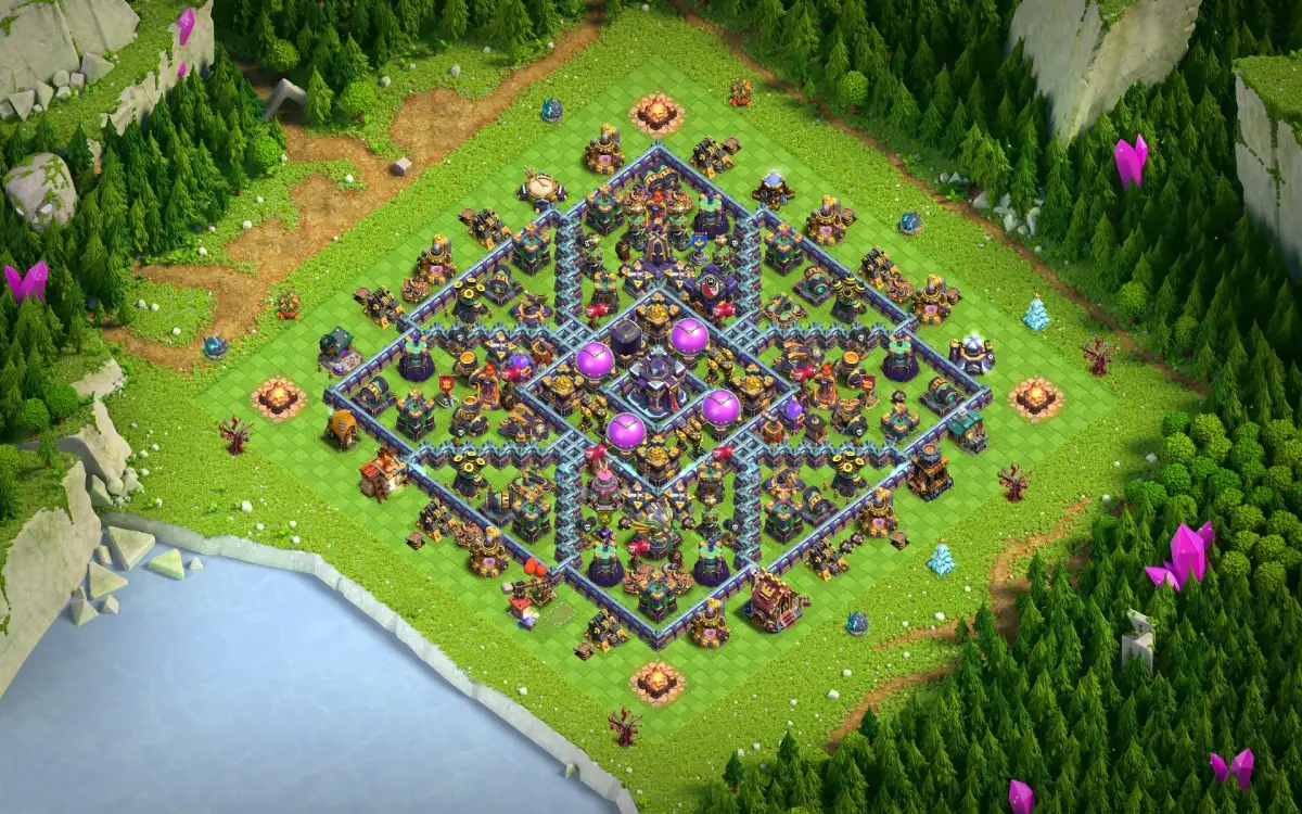 TH15 Farming Base with Protected Central Storages