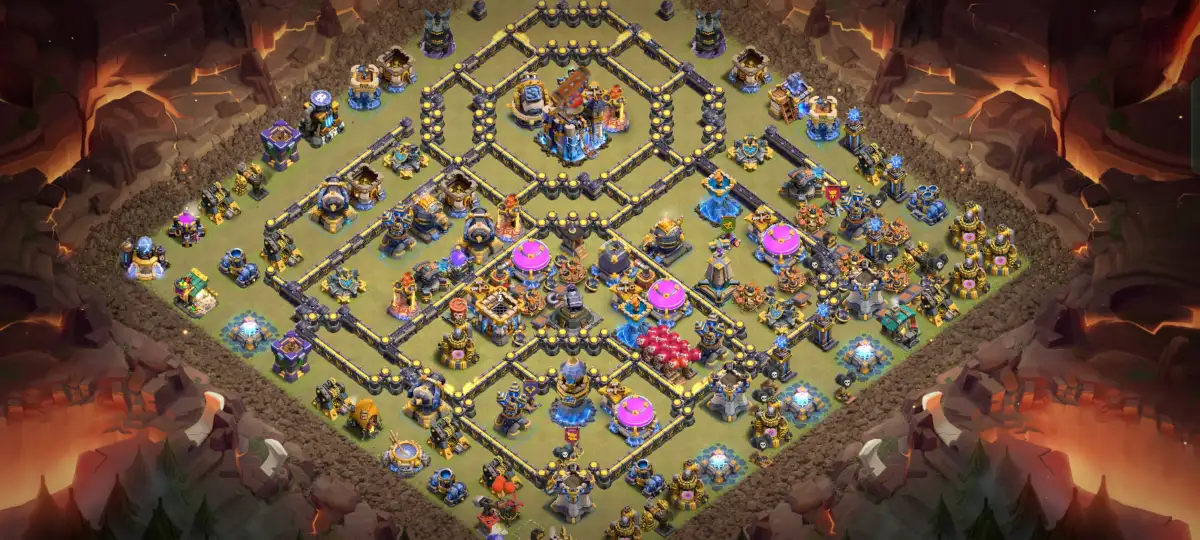 TH18 Anti 3 Star War Base with Tough Town Hall Ring