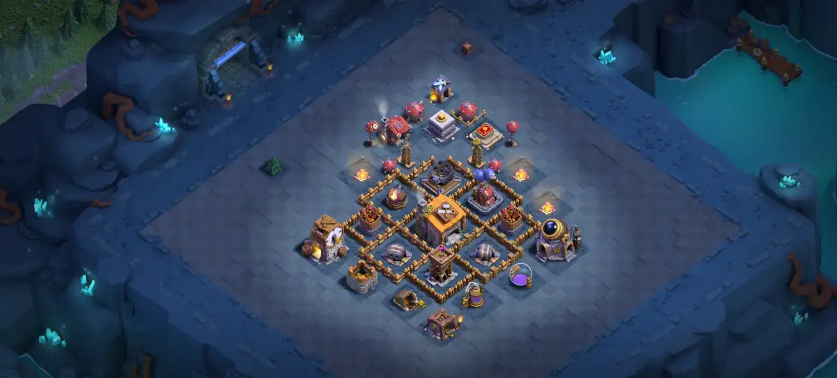 BH6 Base Layout for Clash of Clans with Tough Air Bait