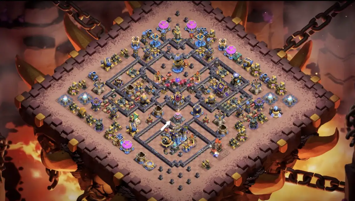 TH18 War Badr Anti 3 Star Base for Clash of Clans