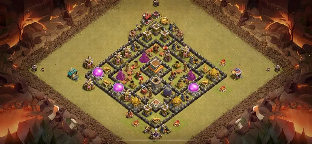 Layout Expert TH8 War Coc Layout | Hybrid Philippines Village 