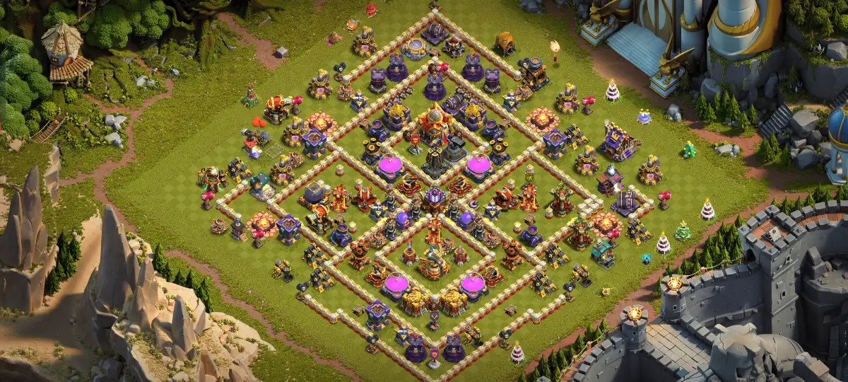 TH16 Anti 3 Star War Base Layout for Clash of Clans