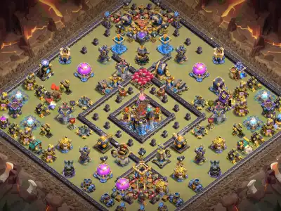 Layout TH18 War Base Anti 2 Star for Legend League and CWL