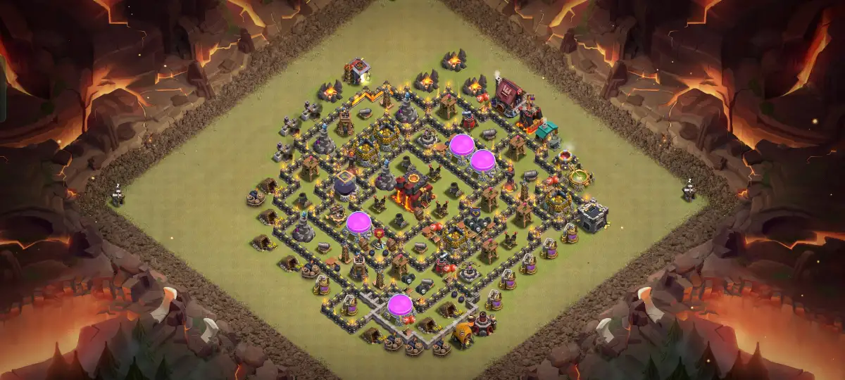 TH10 War Base Anti Air Layout for Legend League Push