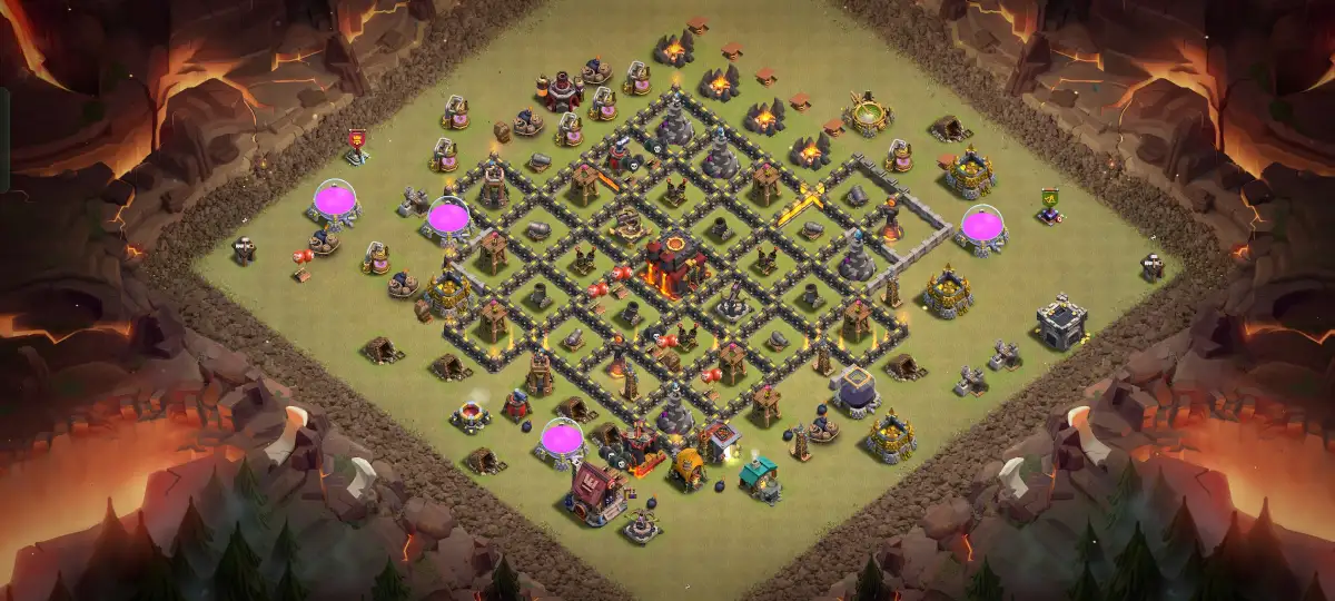 TH10 War Base Anti 2 Star Layout for Legend League