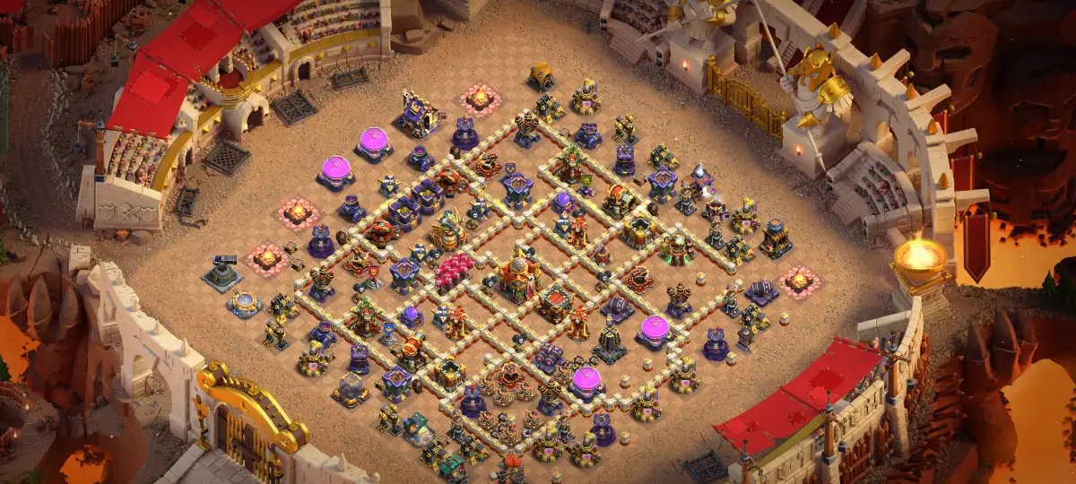 TH16 Anti 2 Star Anti Air Base Layout for Clash of Clans