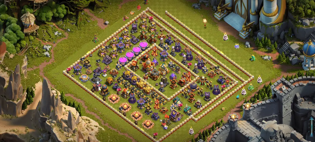 TH16 War Badr Base for Clash of Clans Anti 2 Star Ring