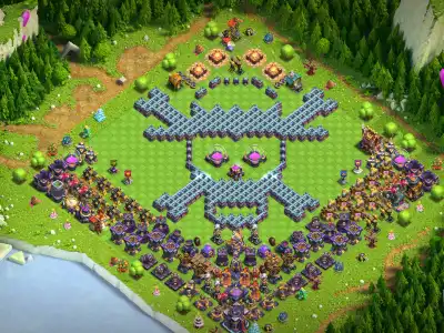 Layout TH15 Farming Base Copy Link for Clash of Clans Loot Protection