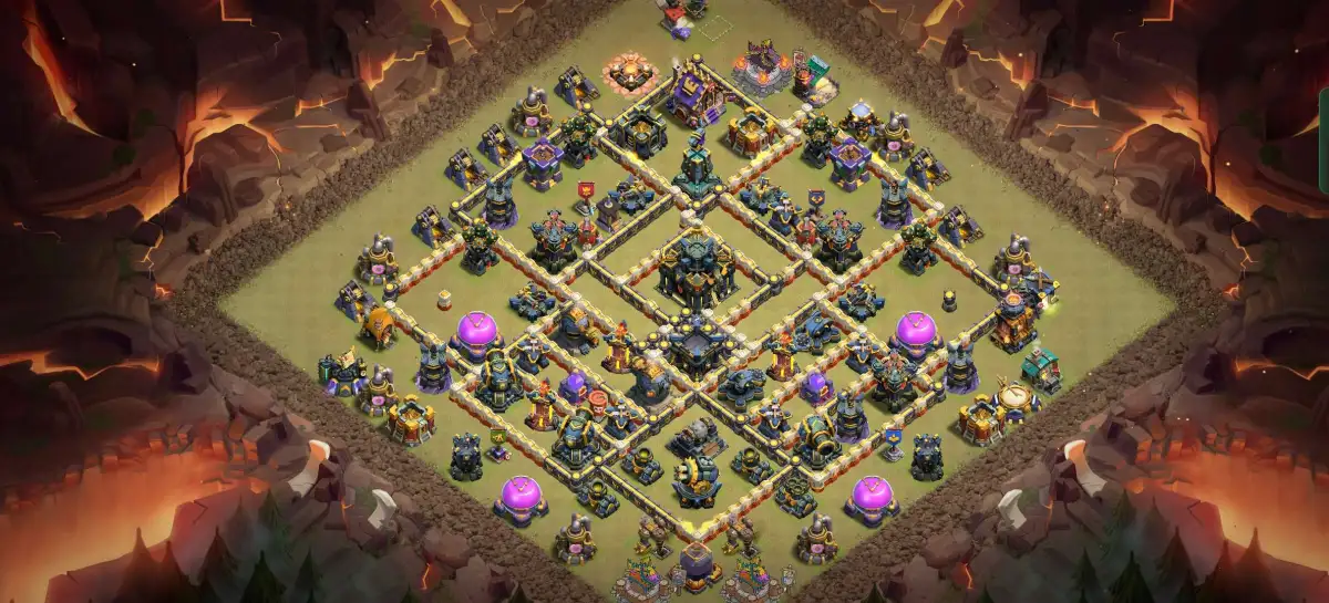 TH17 War Base Anti 2 Star Layout for Clash of Clans