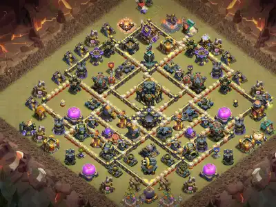 Layout TH17 War Base Anti 2 Star Layout for Clash of Clans