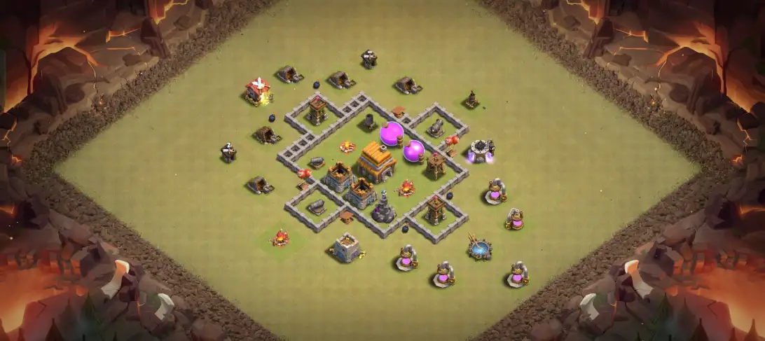 Layout Top-Tier TH5 War Coc Layout | Anti 2 Stars War Ready