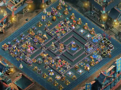 Layout TH18 War Base Anti 2 Star Anti Electro Dragon Layout