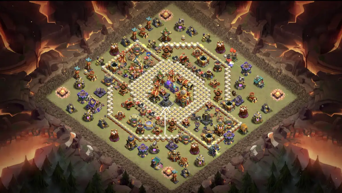 TH16 War Base for CoC with Anti 3 Star Ring Pathing