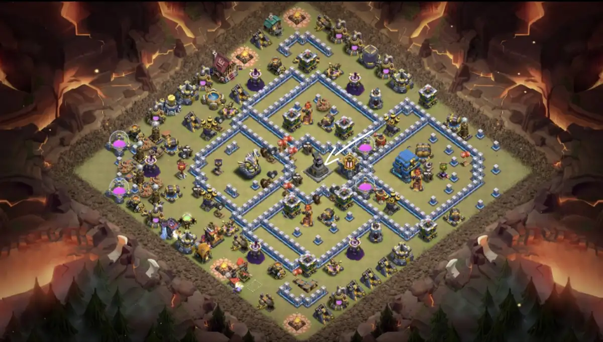 TH12 War Base for Clash of Clans | Anti 3 Star war badr