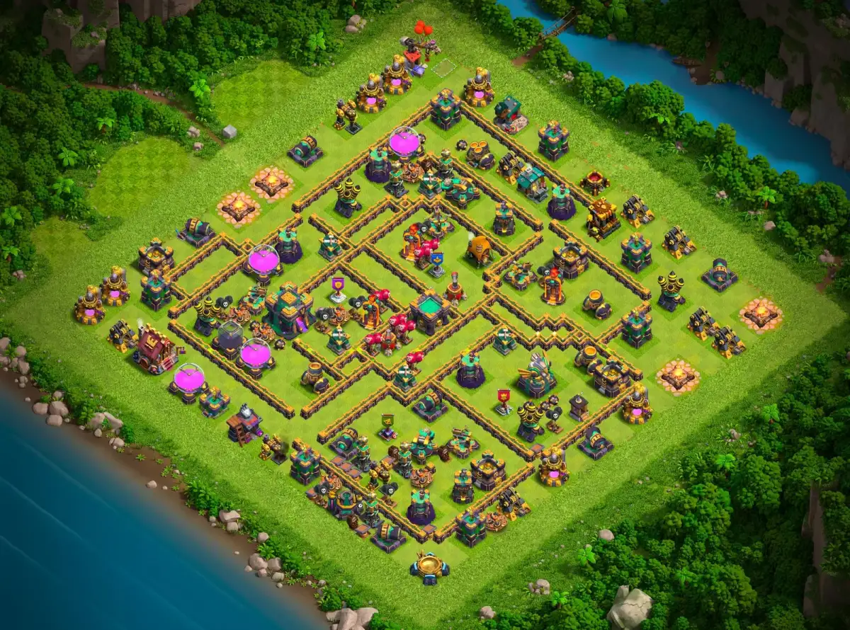 TH14 Legend League Base Link That Spreads Heroes and Core Value